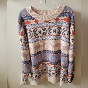 Cozy Multicolor Patterned Sweater